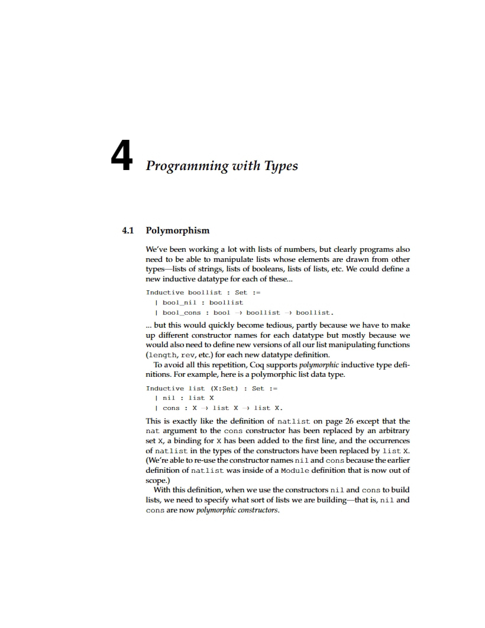 Types in Programming