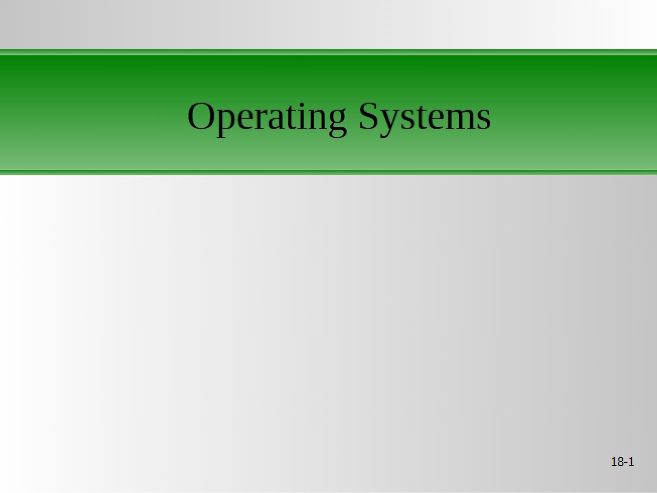 Role and Function of Operating Systems