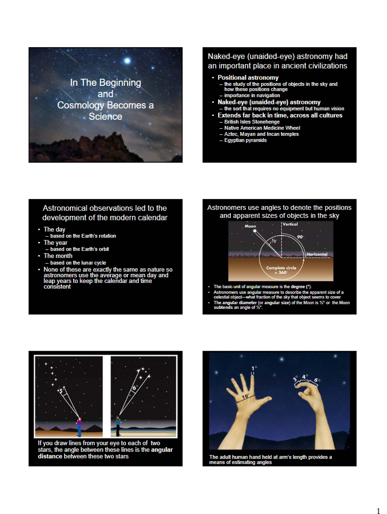 Beginning Cosmology as Science