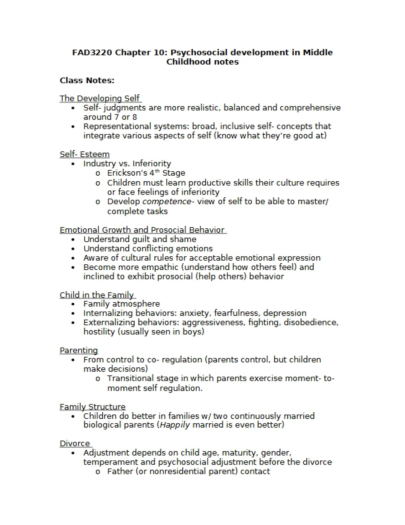 Chapter 10 An Analysis of Psychosocial Development