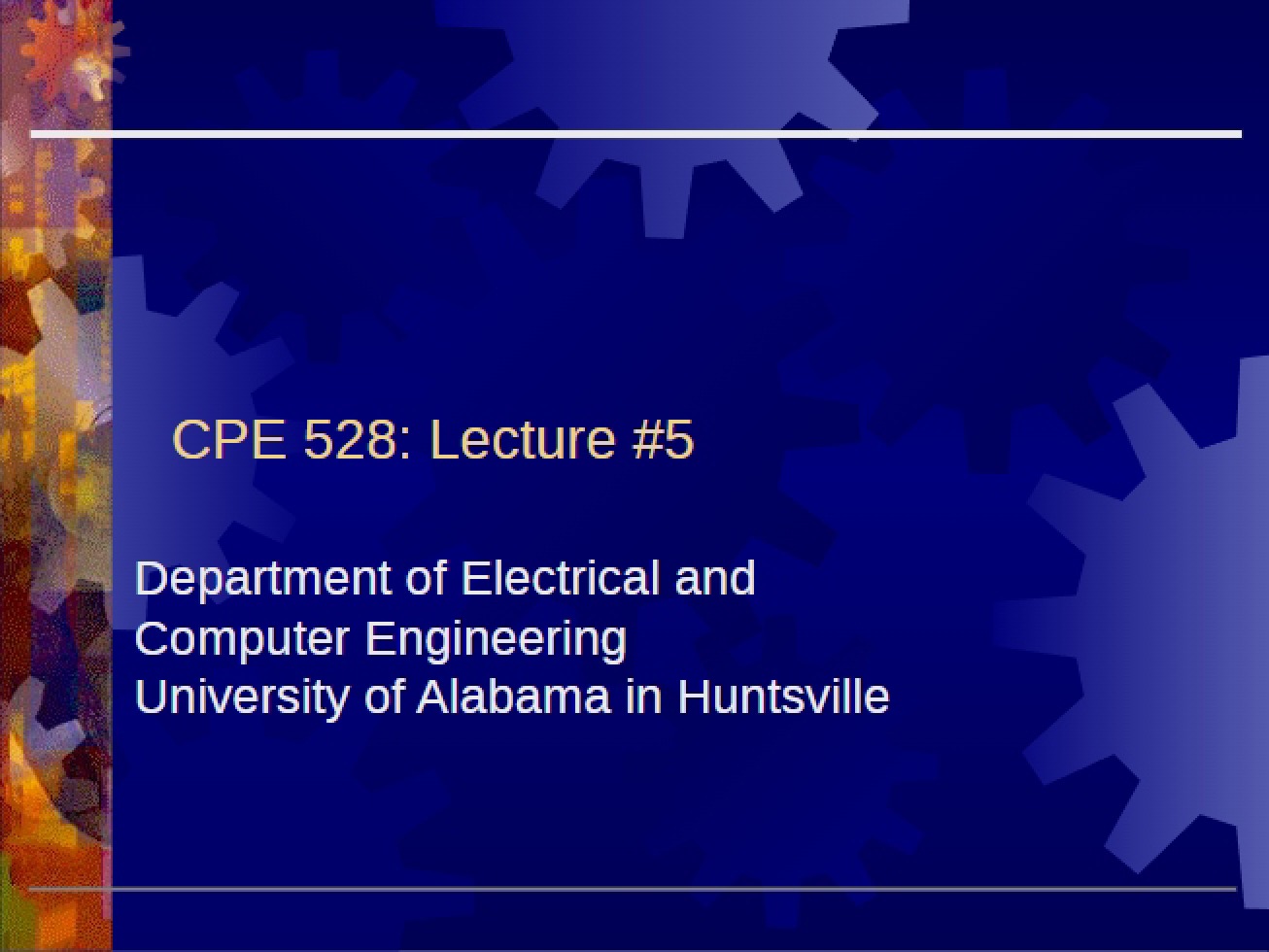 Notes for CPE 528