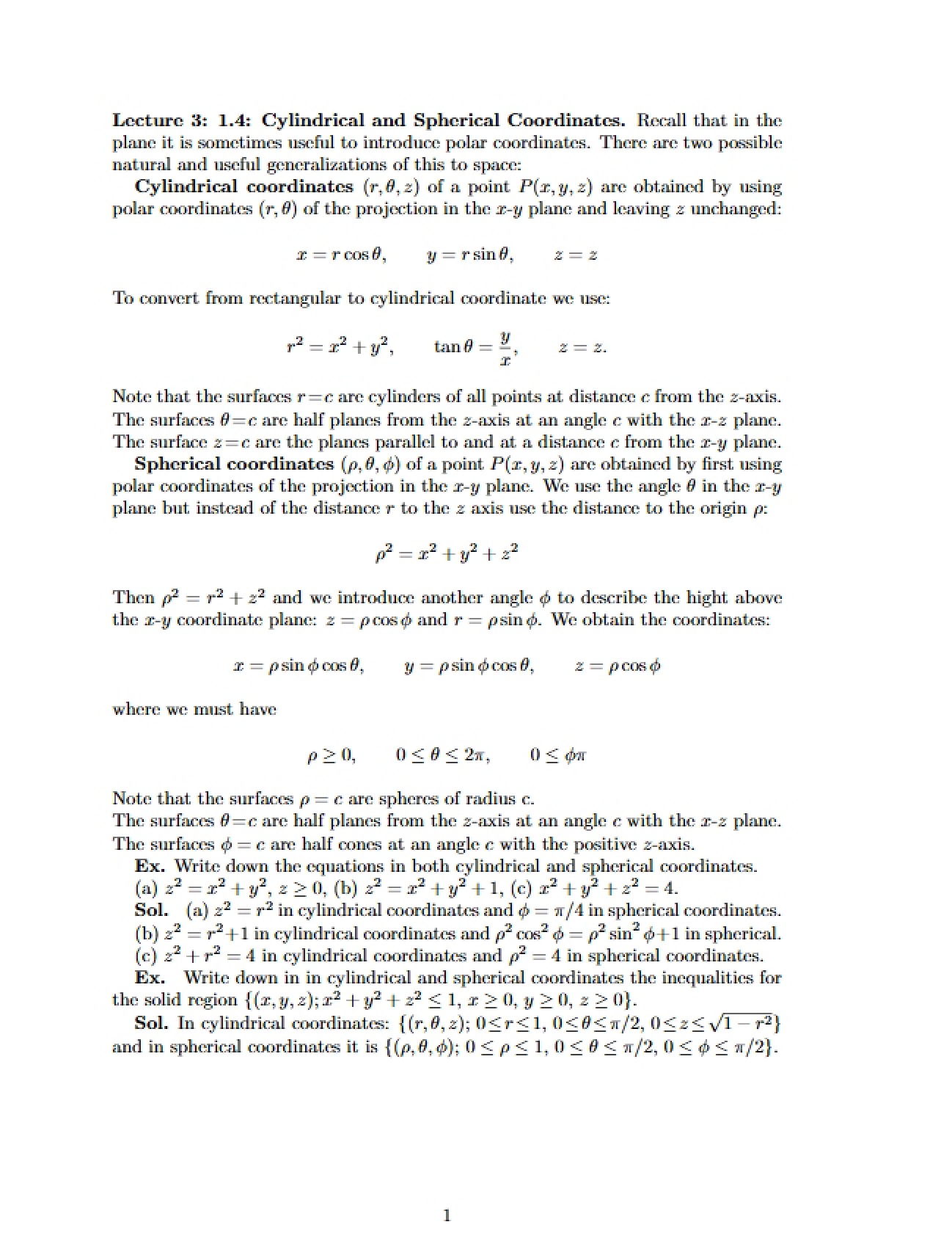 Vector Calculus Instructional Session 3