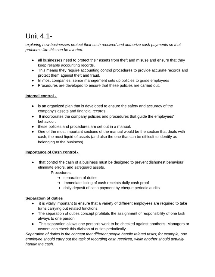 Cash Control Procedures for Business Protection