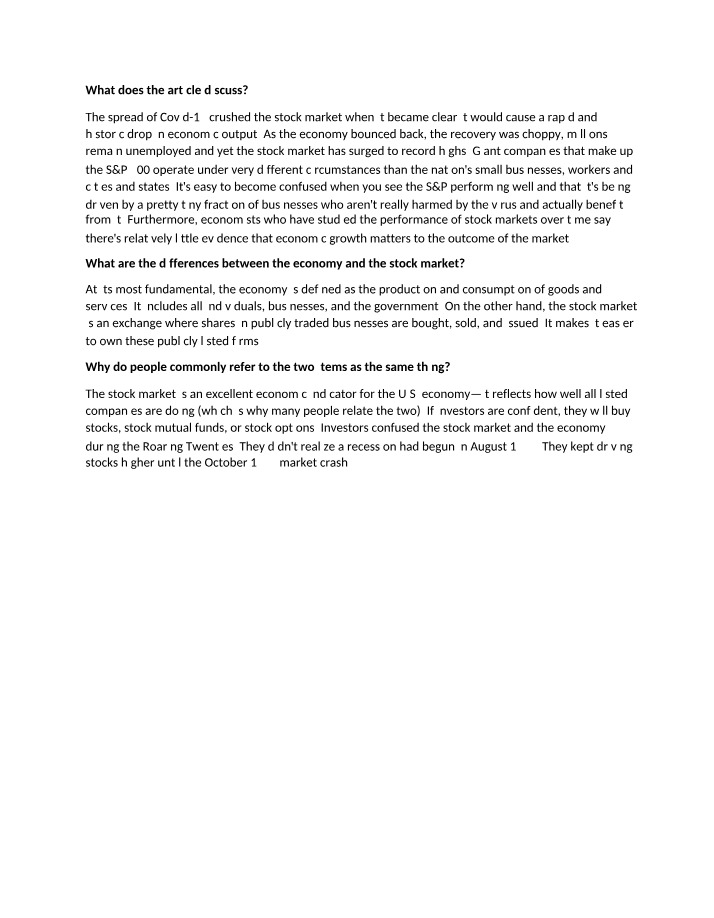 ECON210 - Understanding the Economy