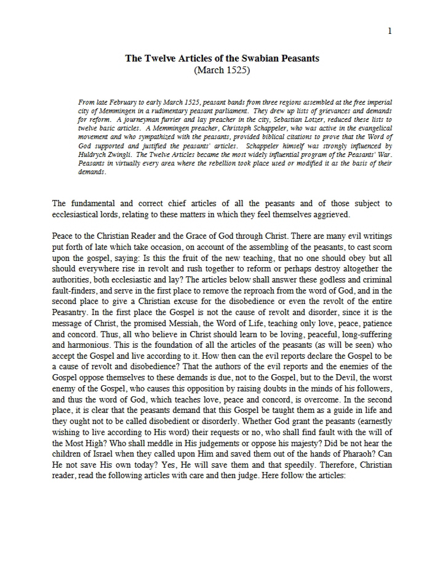 Articles (Section 12)