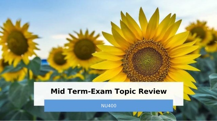 Midterm Topic Review