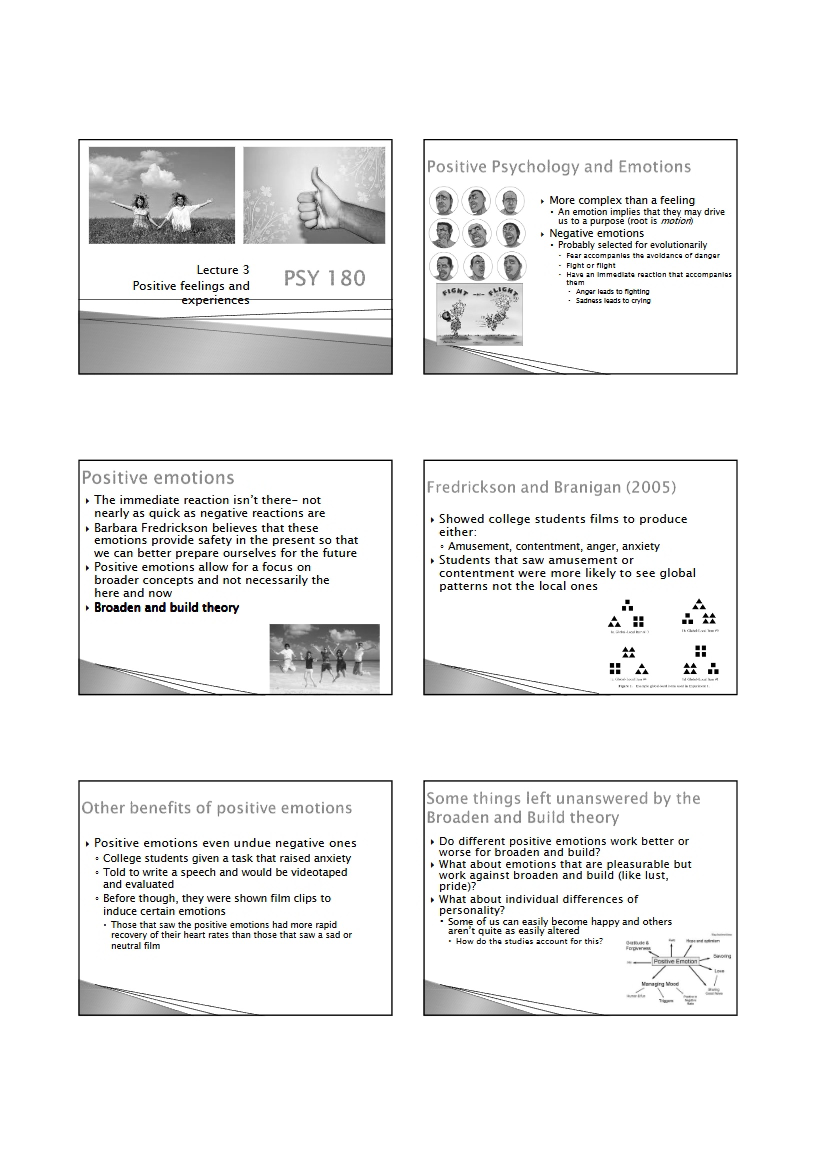 Positive Psychology Experiences