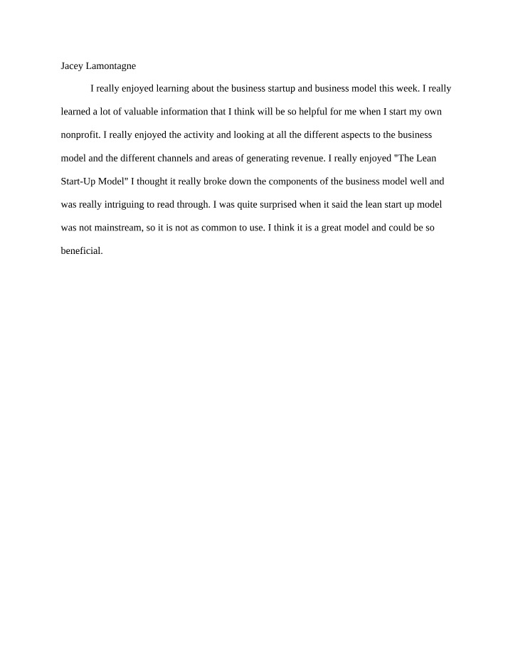 W07 Reflection Paper