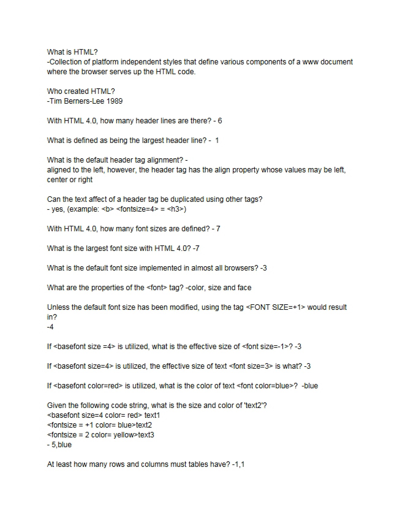 HTML Fundamentals