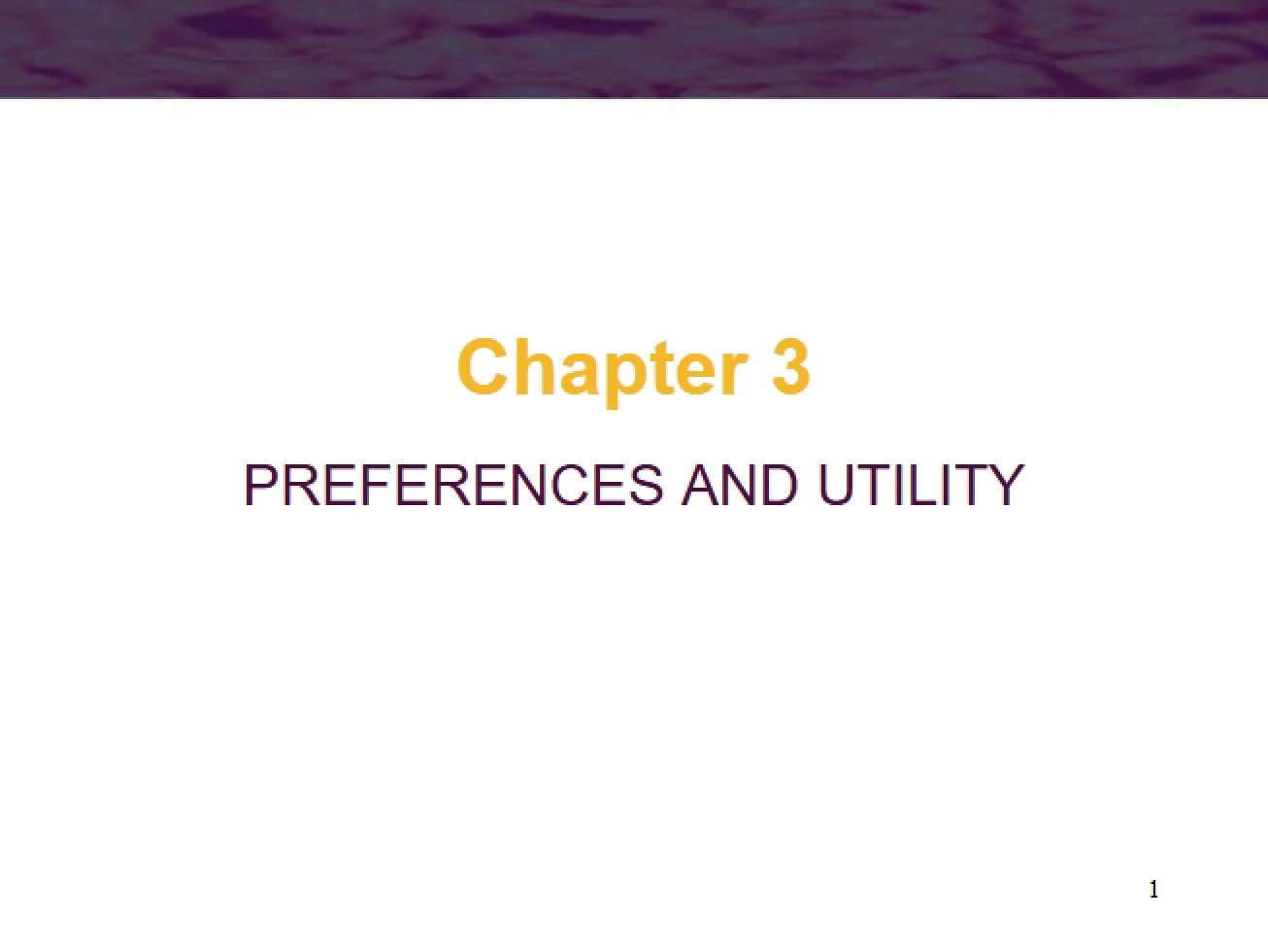 Economics Chapter 3