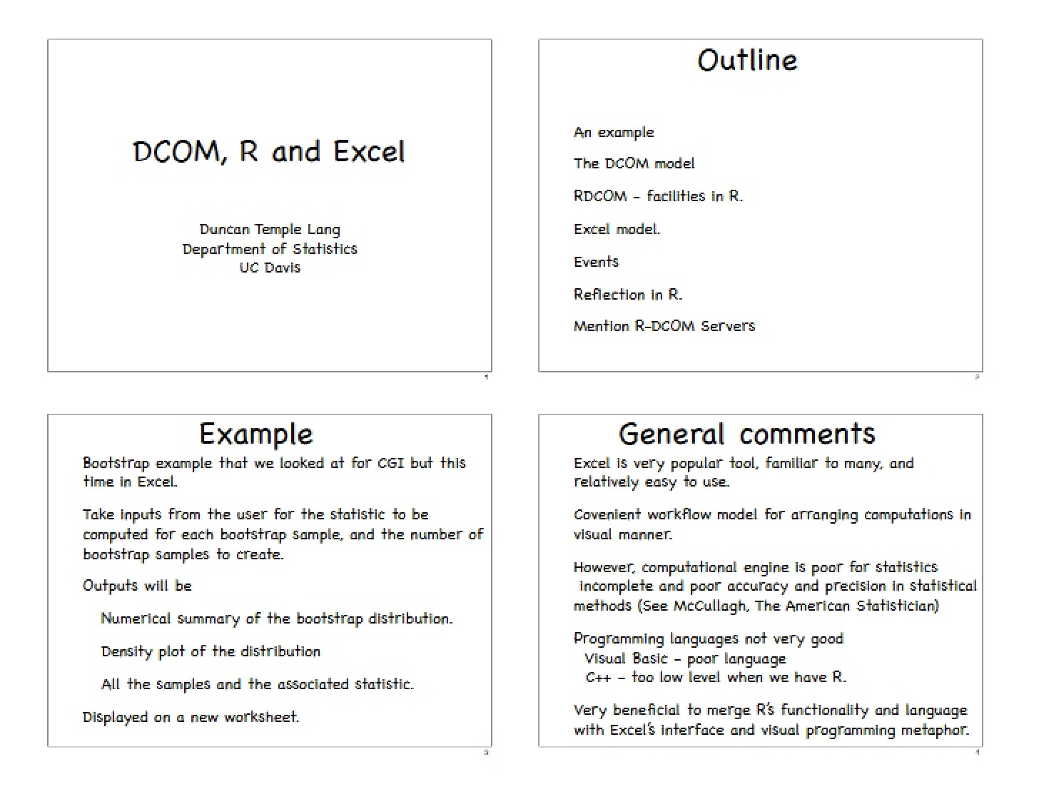 Excel, R, and DCOM Integration