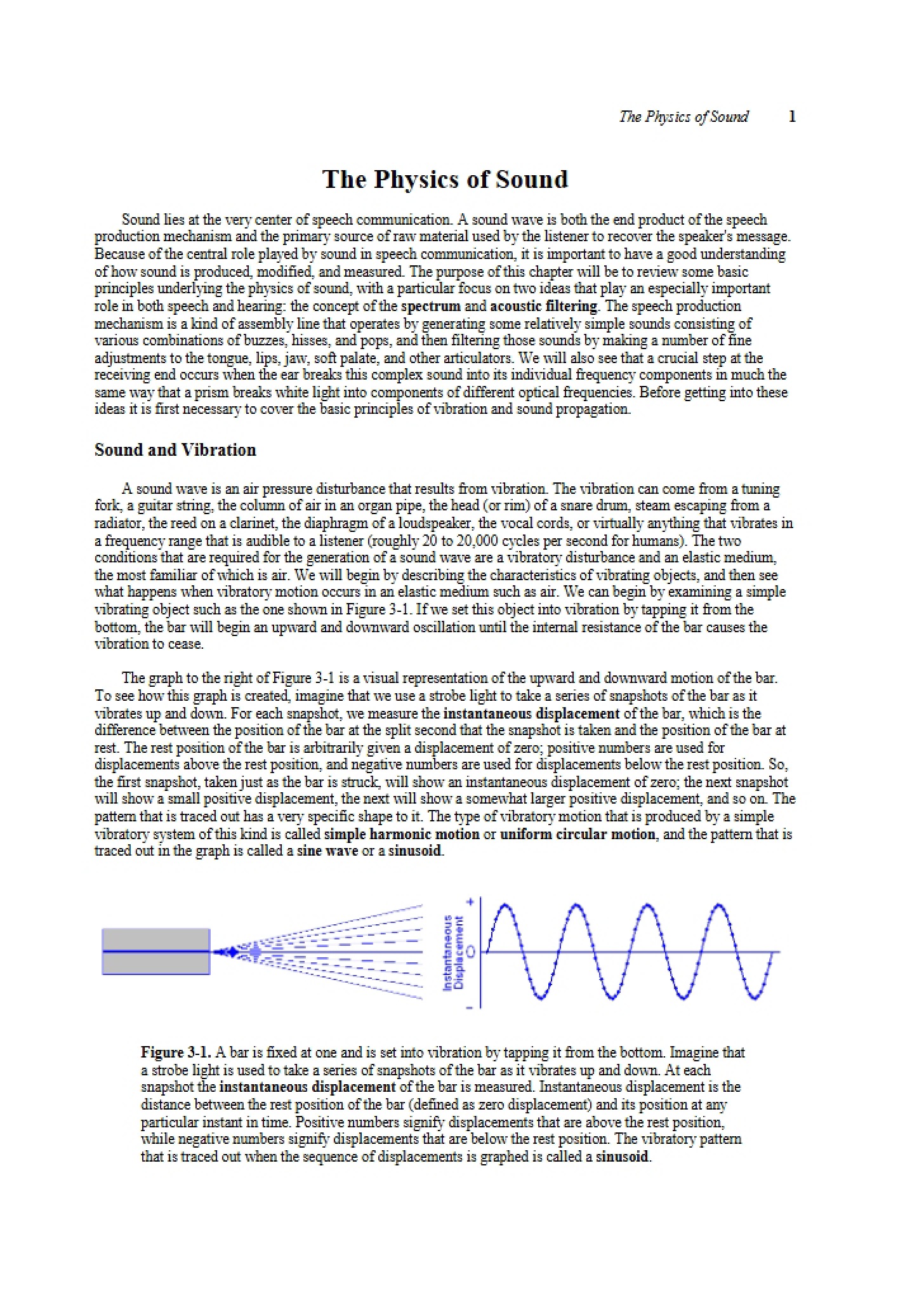 Physics Principles of Sound