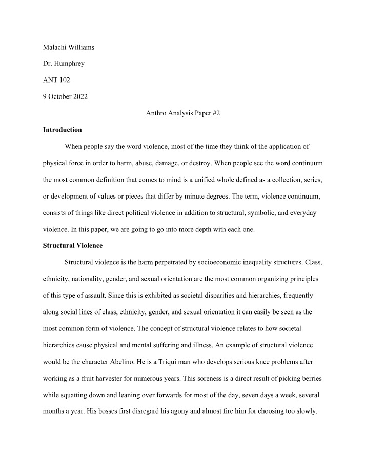 Anthropology Paper 2