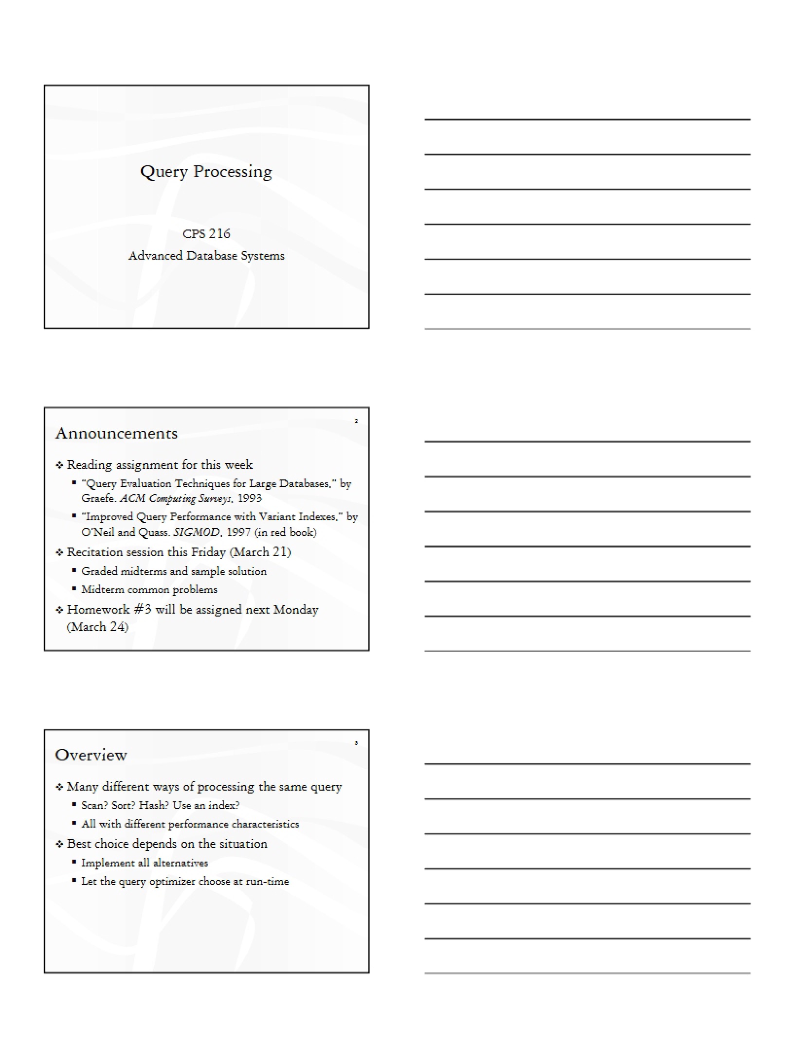 Processing Queries
