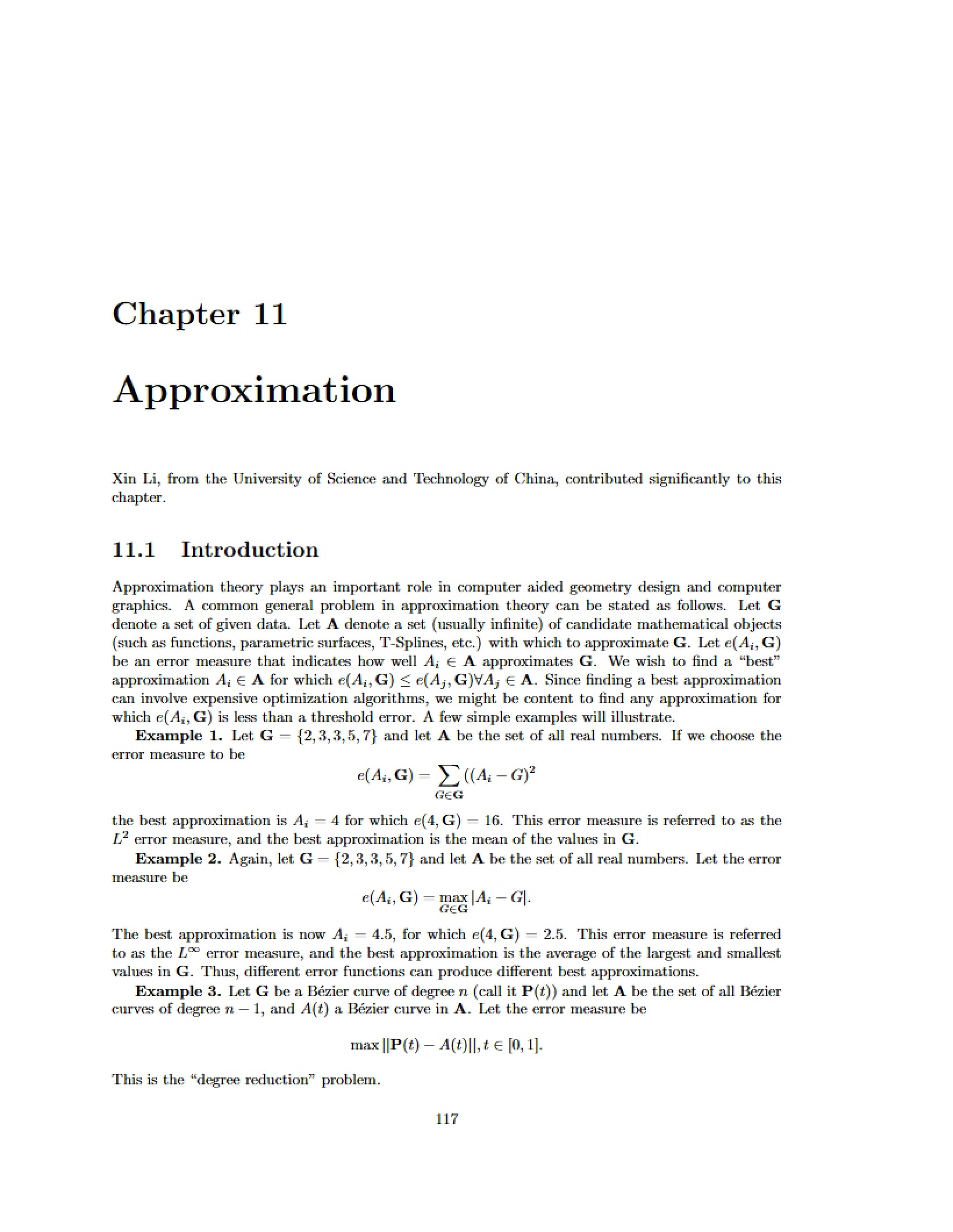 Geometric Approximation