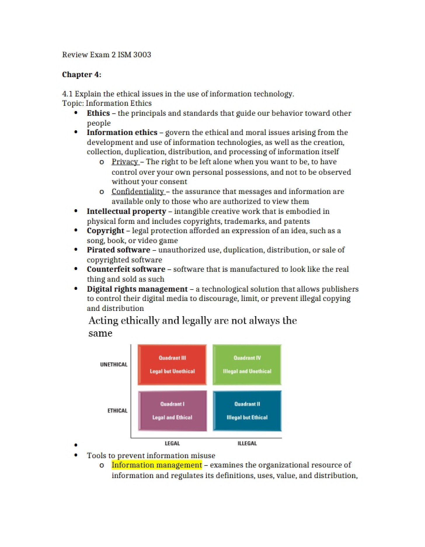 Evaluation for Unit Two