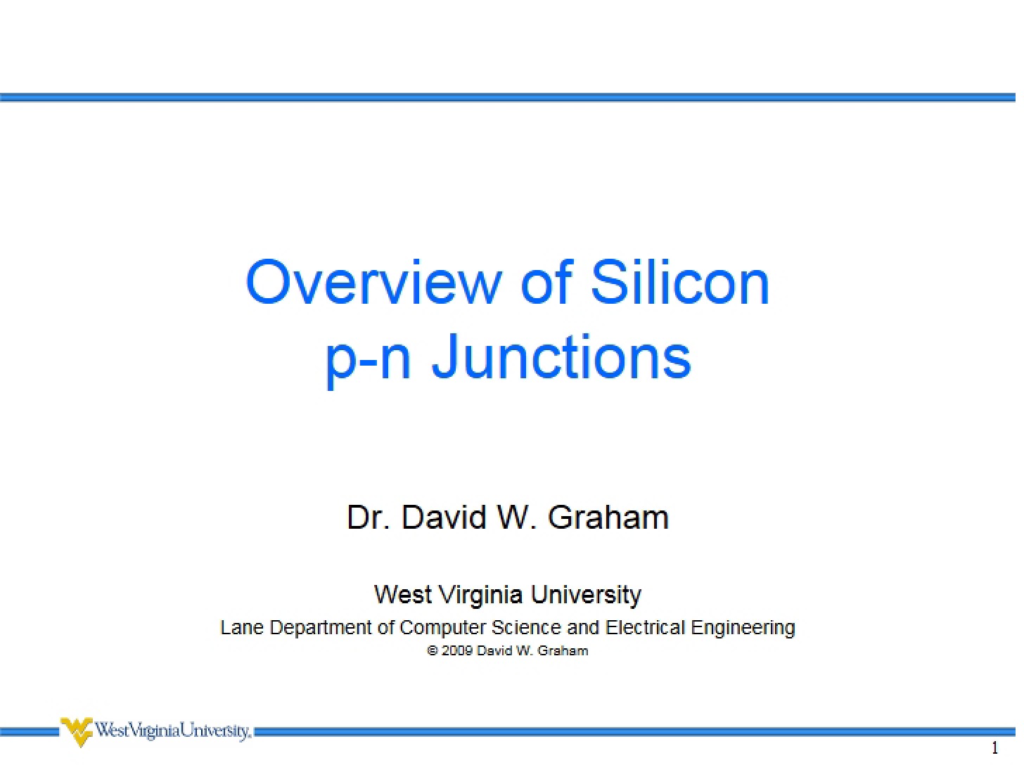 Silicon p-n Junctions Overview