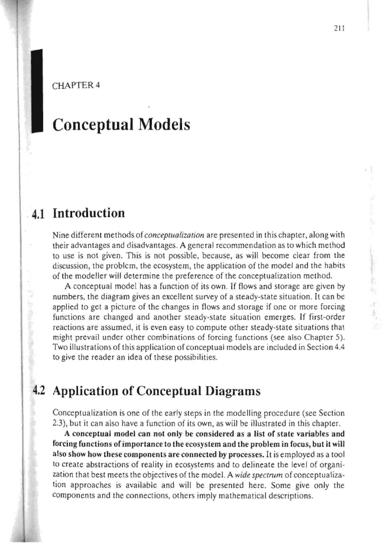 Ecological Modeling Conceptual Models