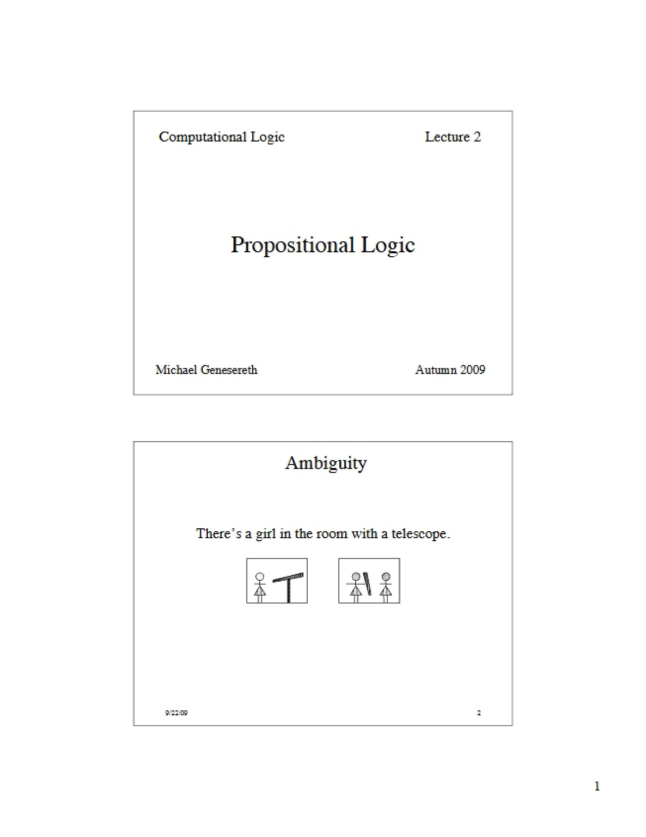 Ordered Resolution (Set 1)