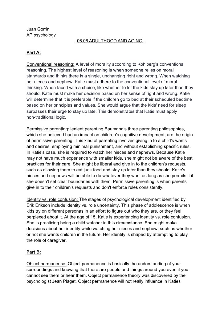 AP Psychology Module 6 Notes