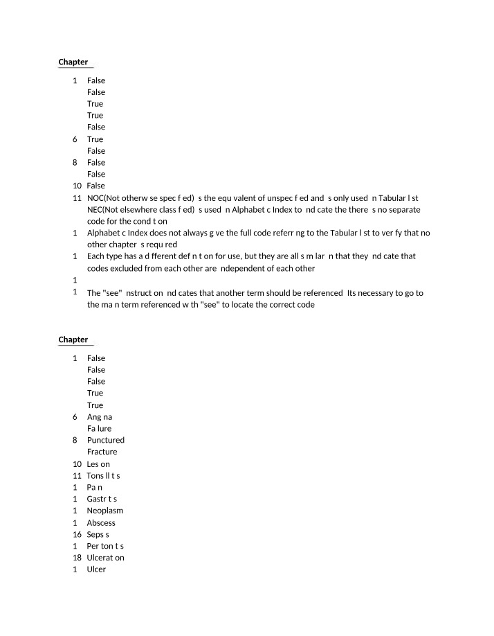 Using the Alphabetic Index and Tabular List