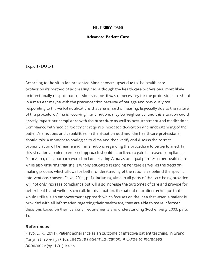 Improving Patient Compliance Through Enhanced Communication