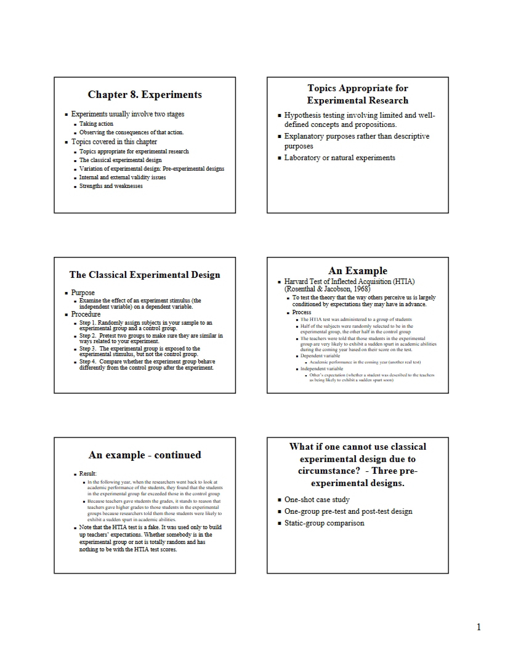 Research Methods Notes