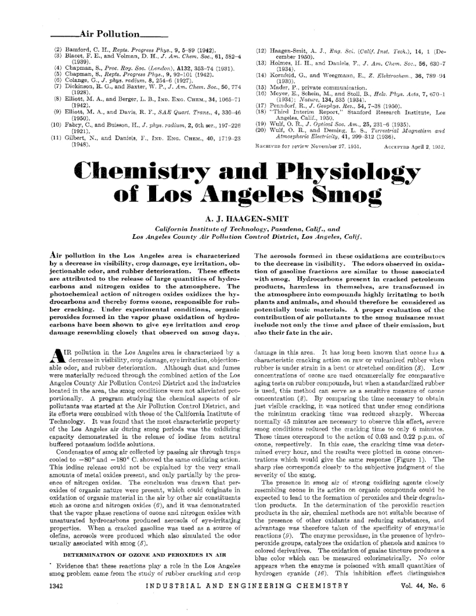 Physiology and Chemistry
