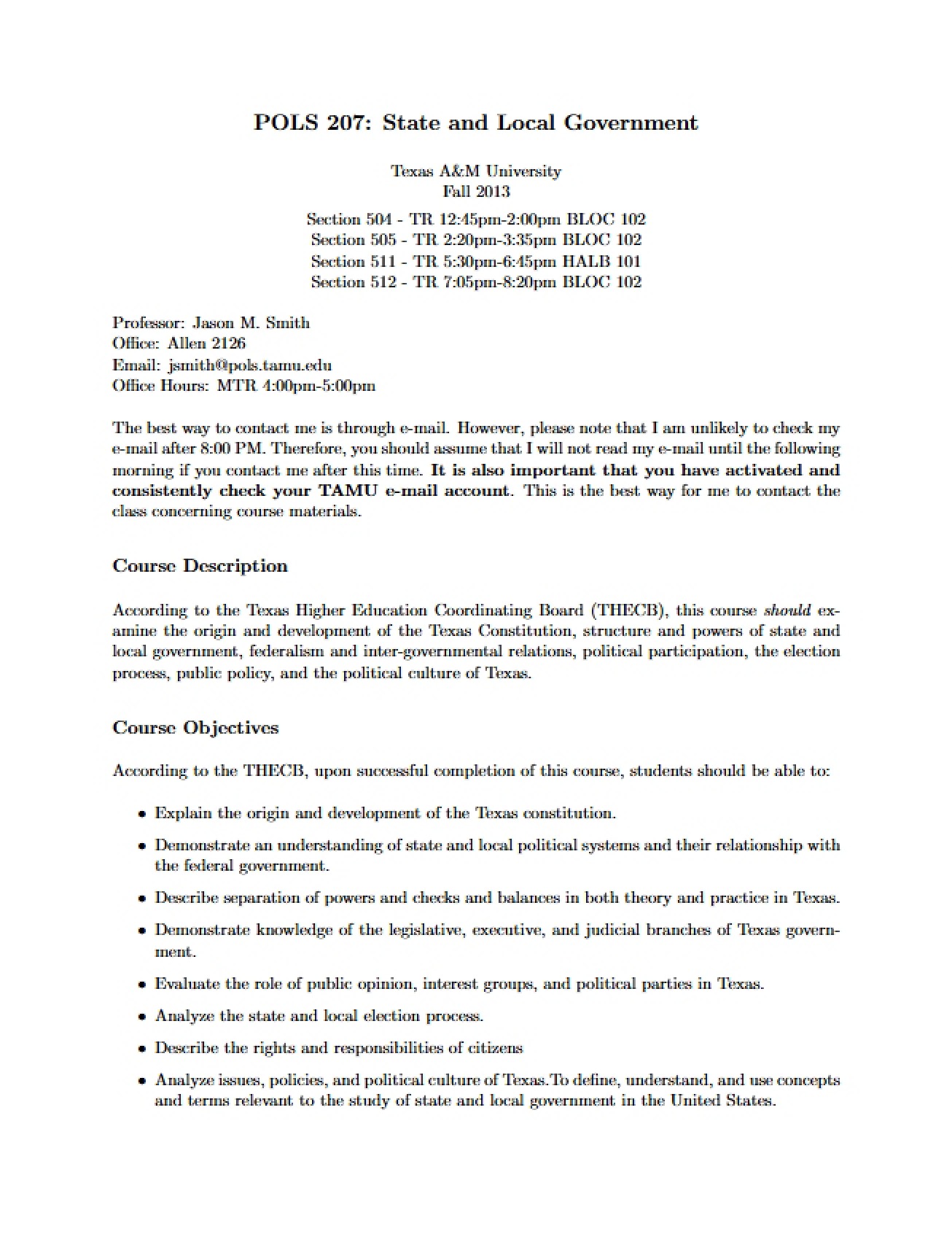 POLS 207 Syllabus (Fall 2013) (1)