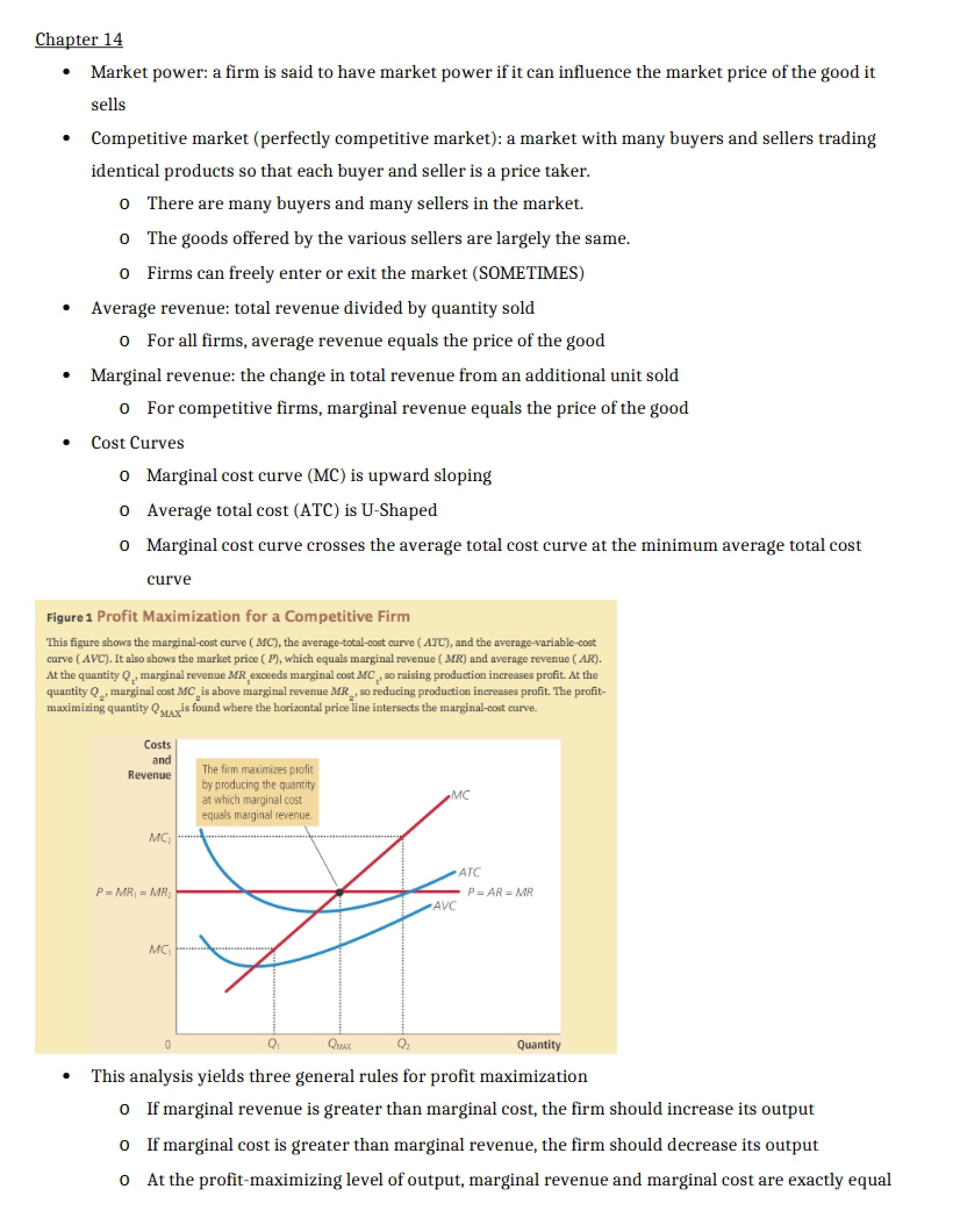 ECON 200 Chapter 14 Notes