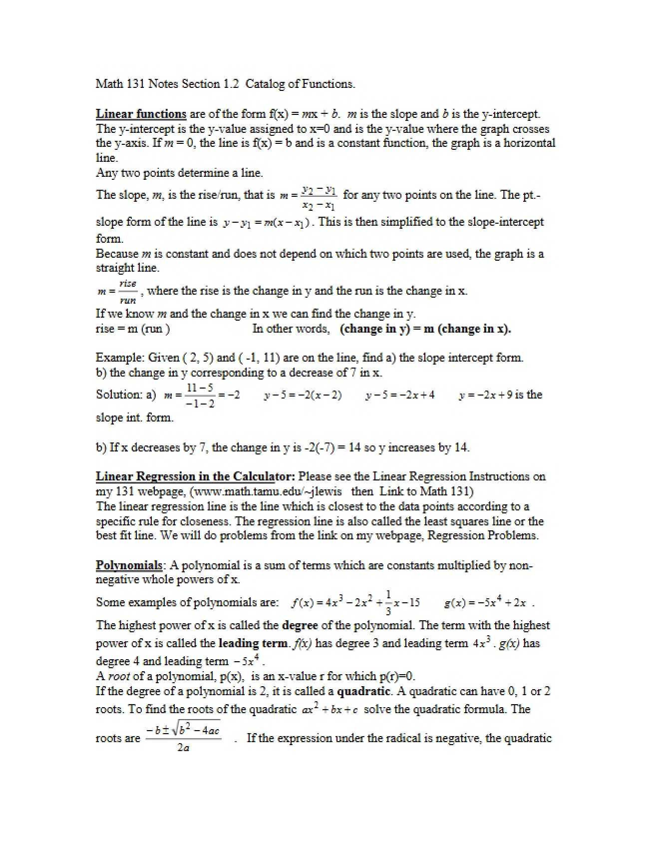 Functions Catalog