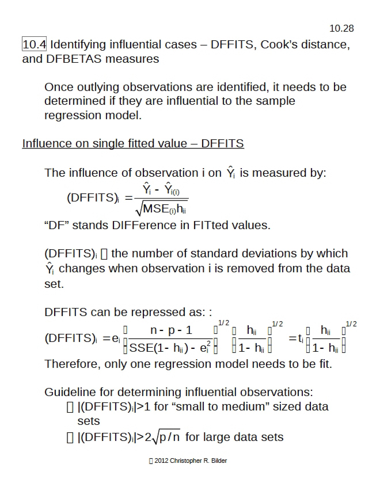 Regression Lecture Materials