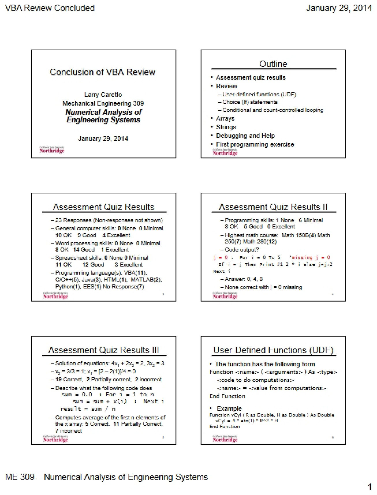 VBA Review Conclusion