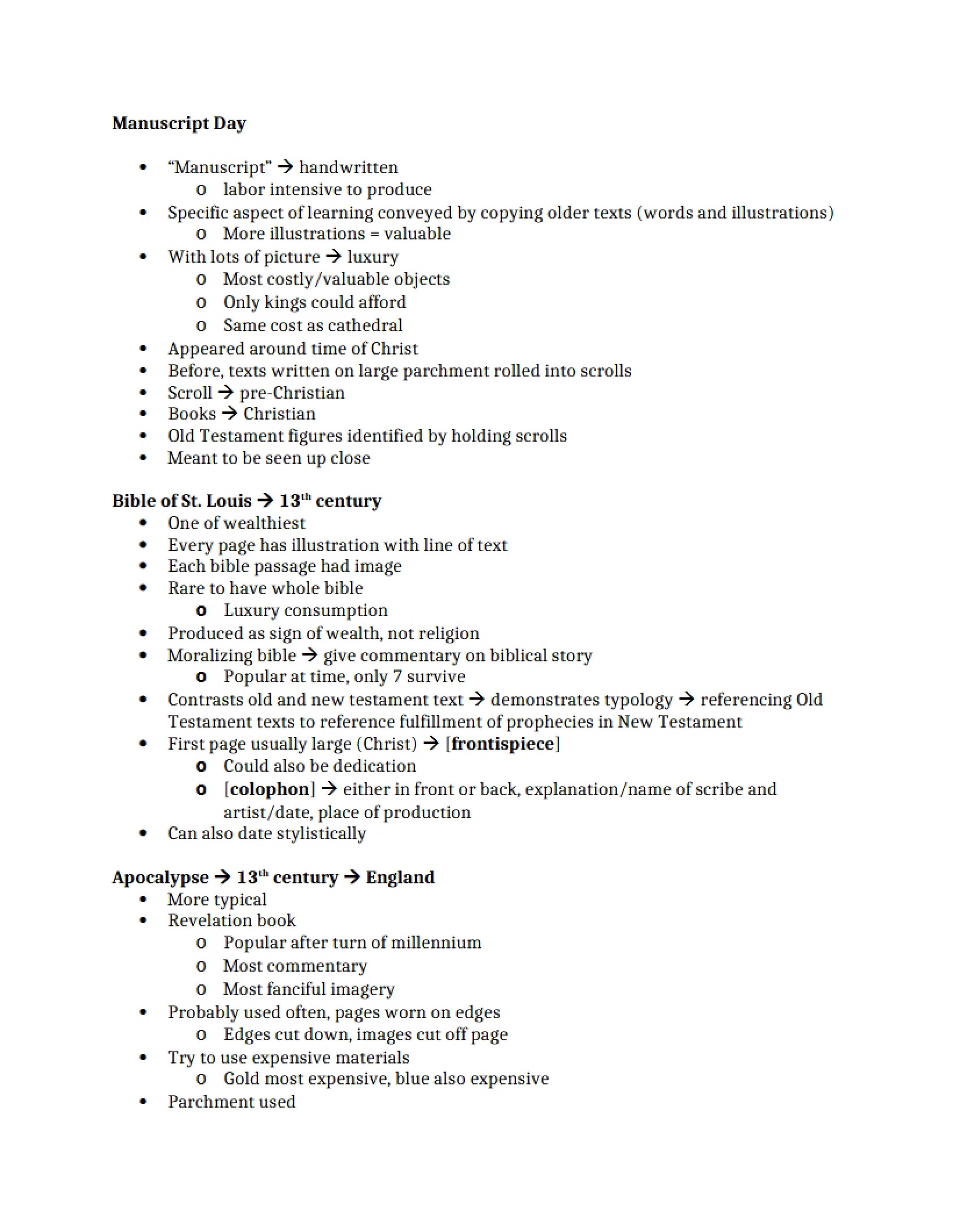 Gothic Manuscripts Overview
