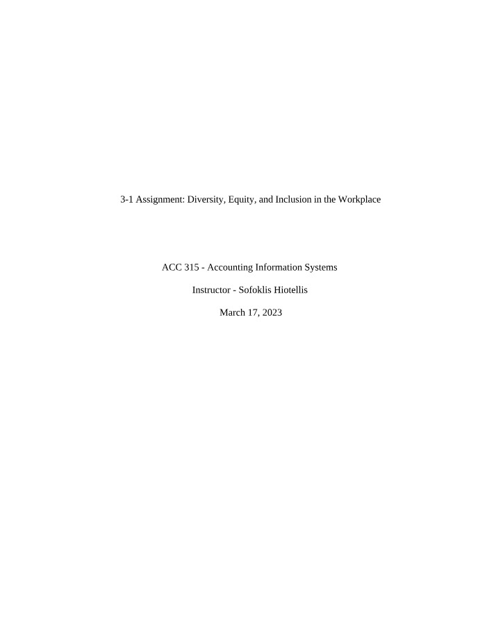 Workplace Strategies for Diversity, Equity, and Inclusion