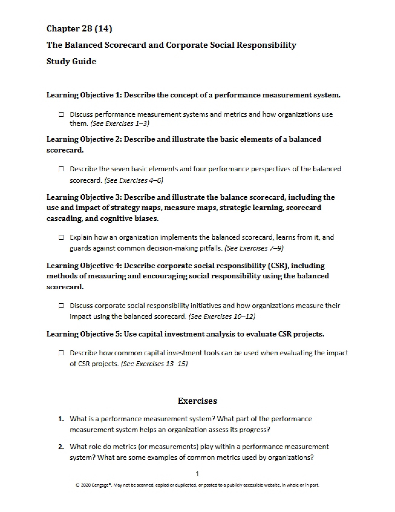 Study Guide Fourteen
