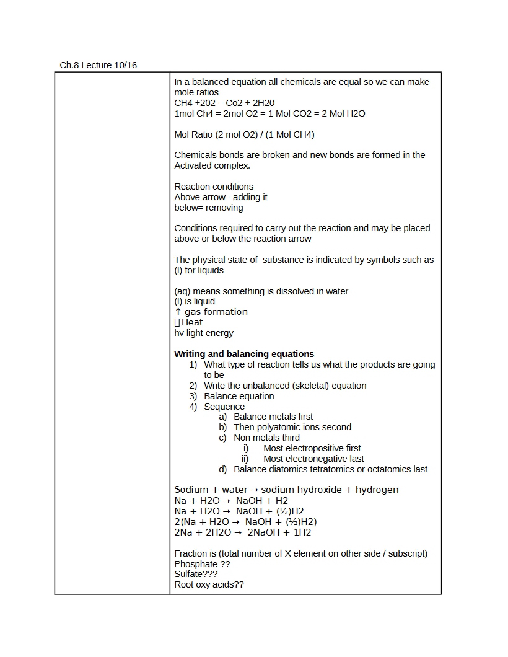 Lecture on Chapter 8