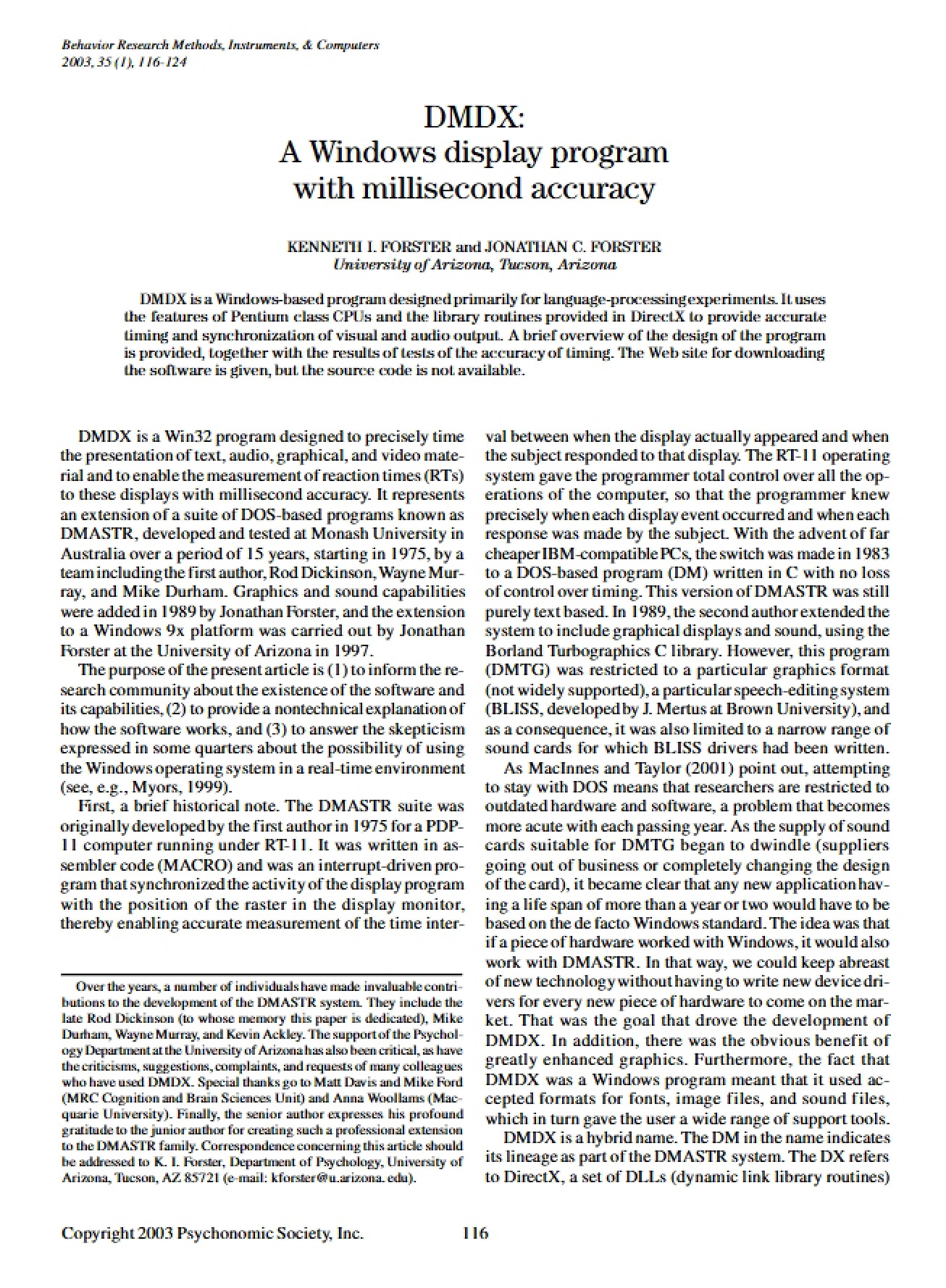 Millisecond Accuracy in Windows Display Program