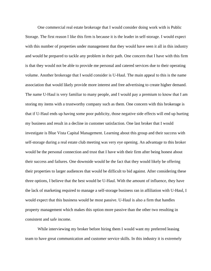 Writing Assignment - Selecting and Securing the Project Site