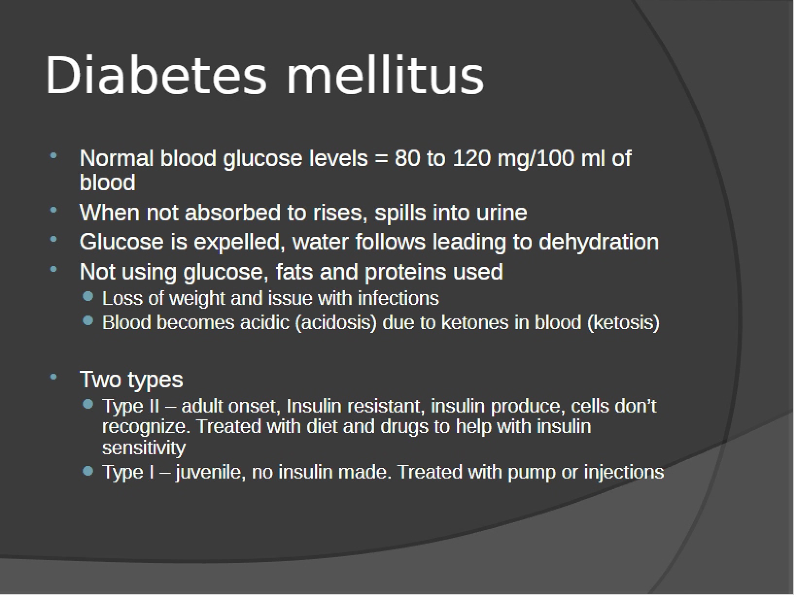 Overview of Diabetes Mellitus