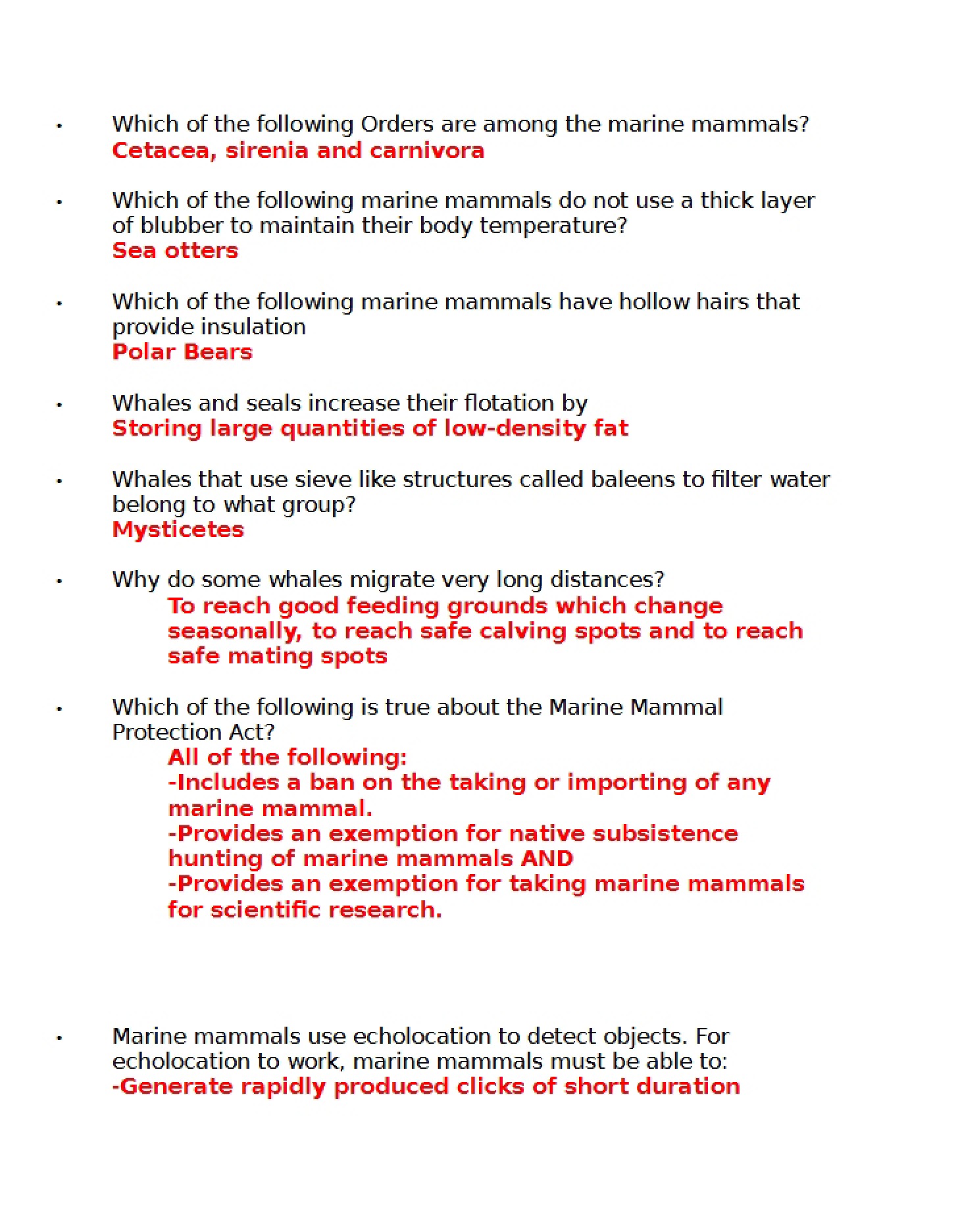 Study Notes and Guide