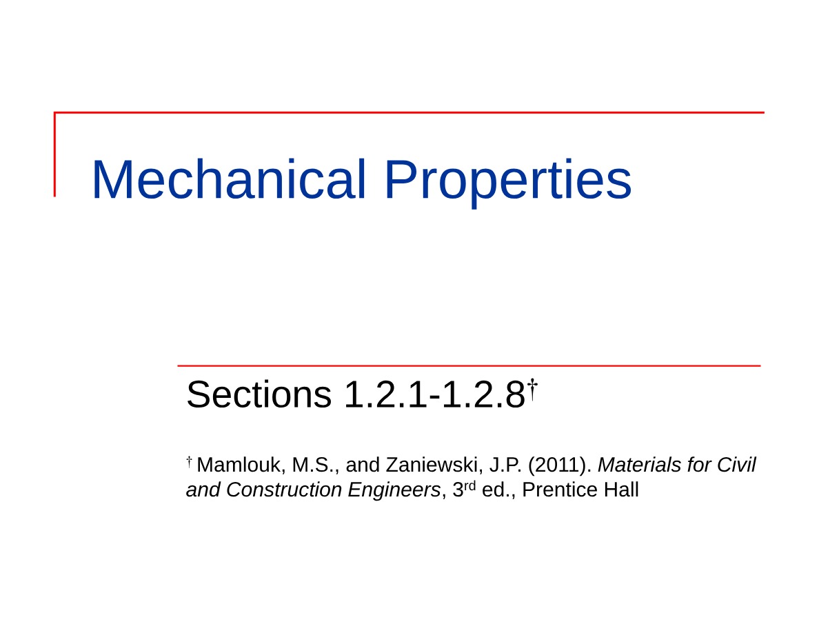 Lecture Notes - Mechanical Properties