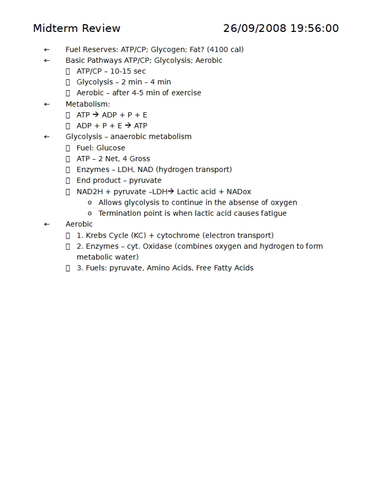 Study Guide for Exam One