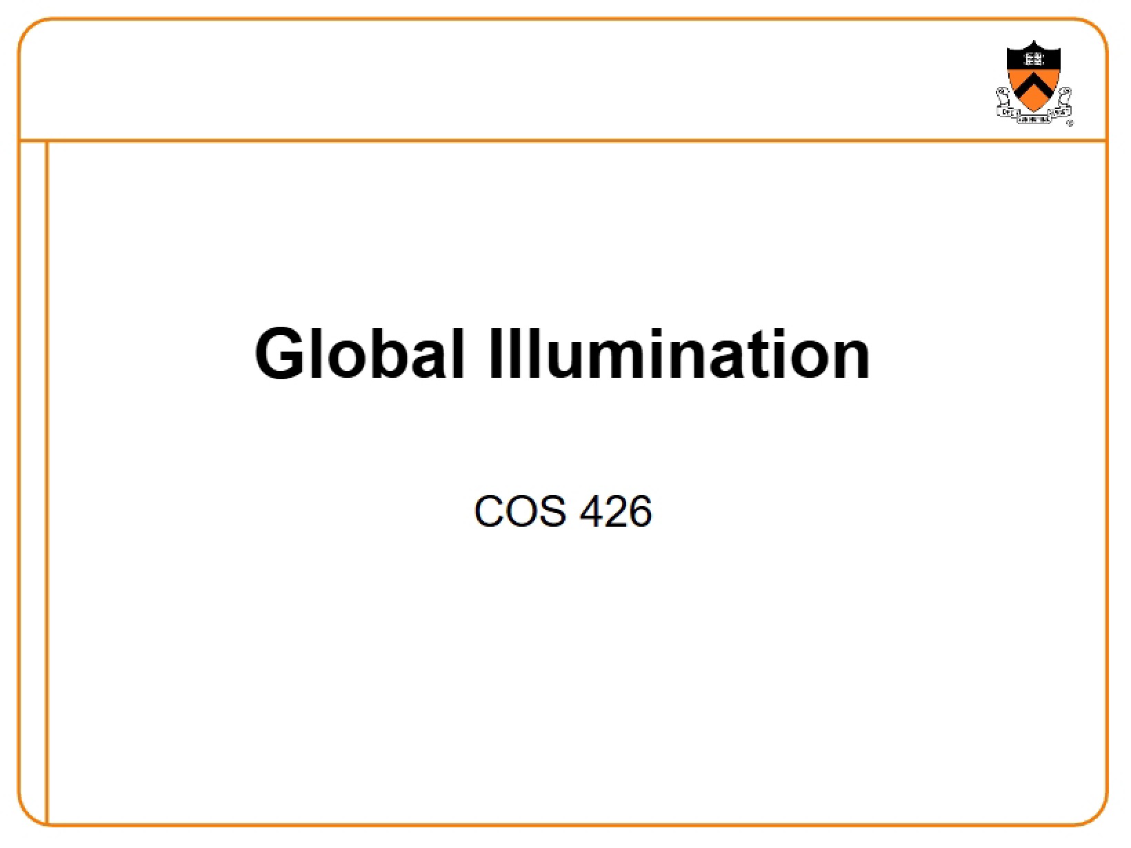Illumination (Global) - 51 Pages
