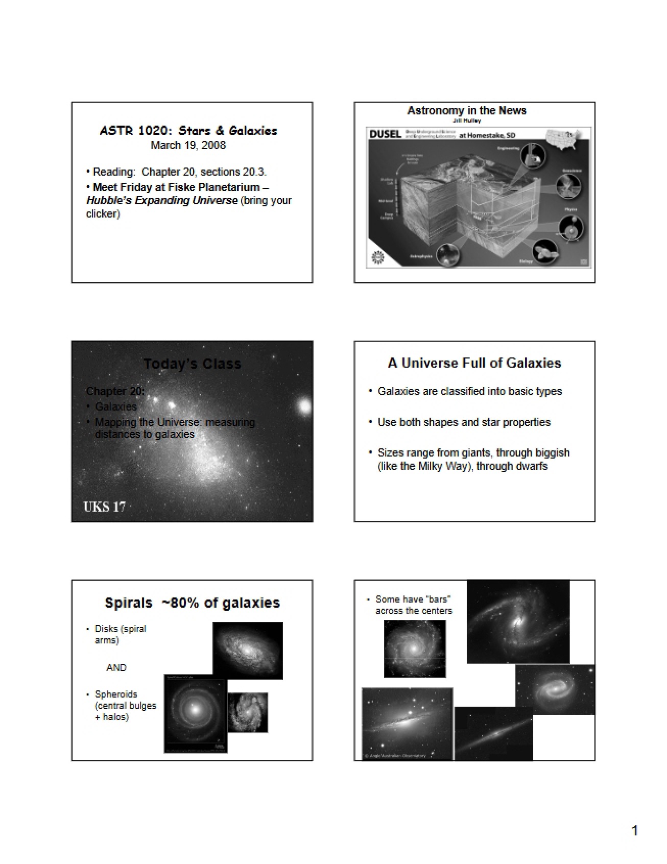 Introductory Astronomy Class Presentation