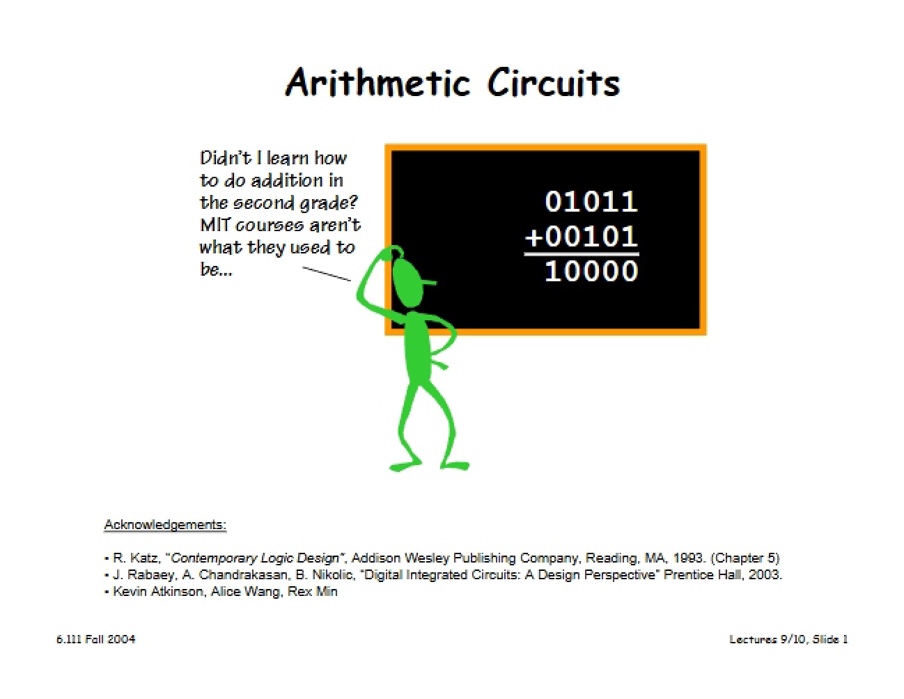 Circuits for Arithmetic