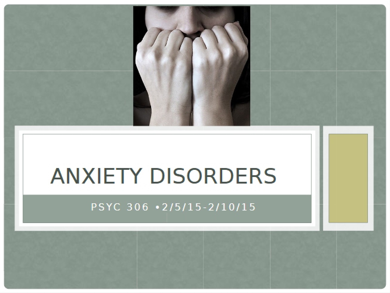 Chapter 5 Anxiety Disorders (Post)