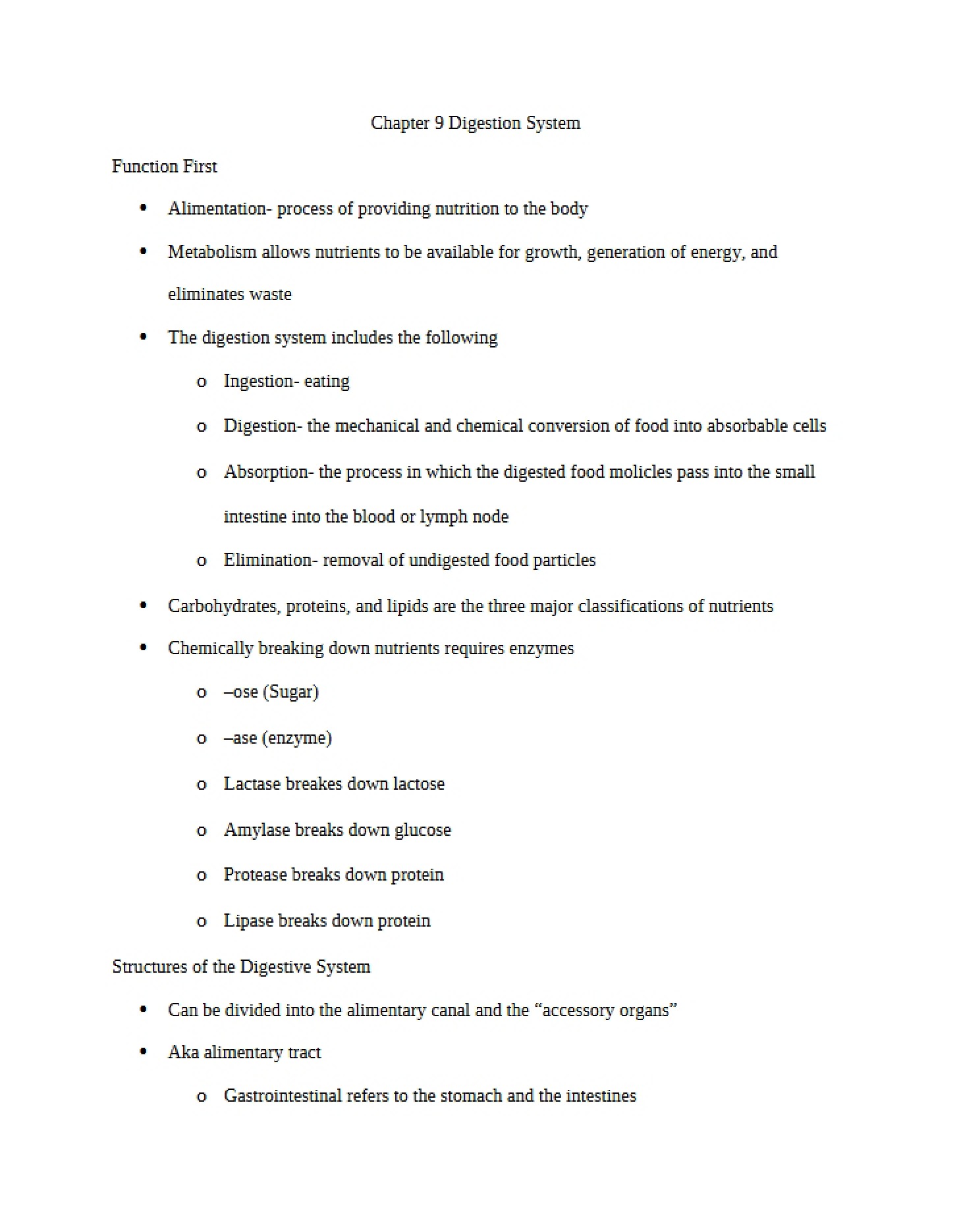 Digestive System (Chapter 09)