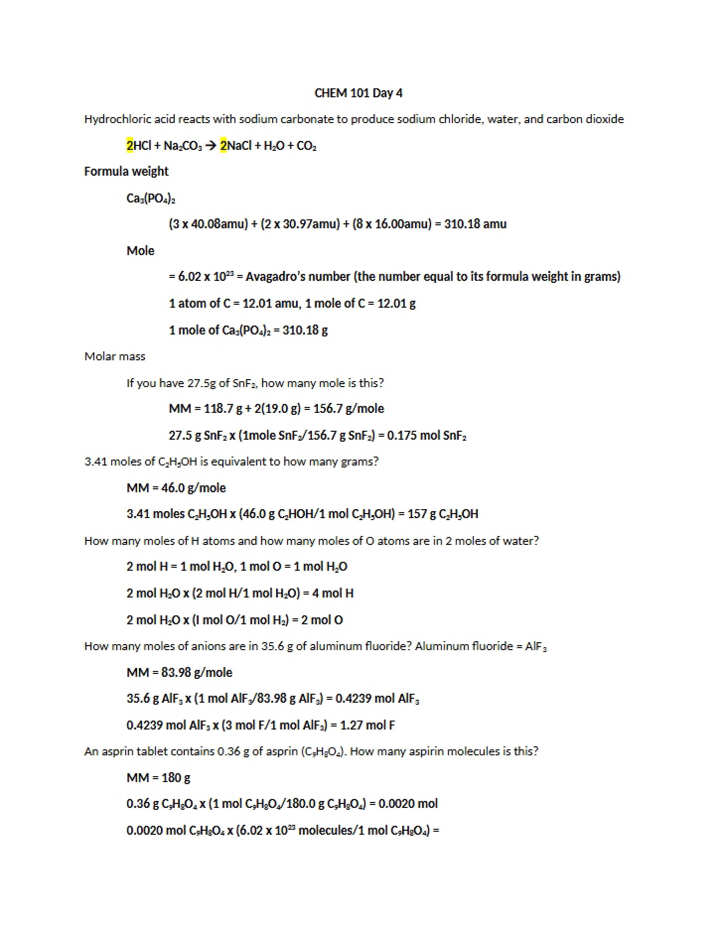 Chemical Kinetics