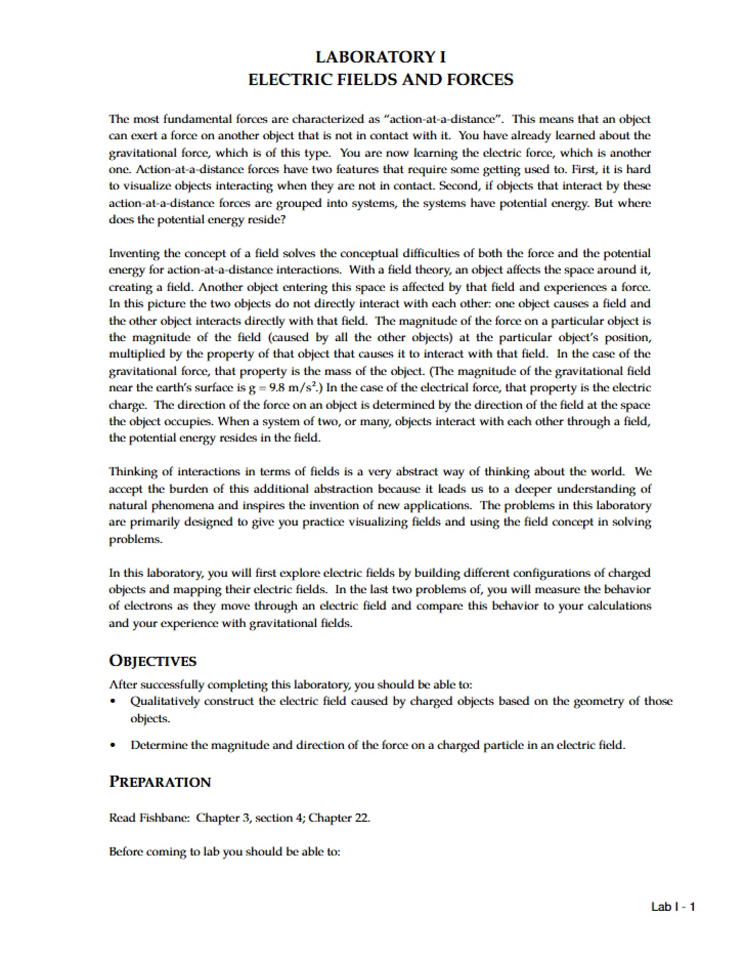 Electric Forces and Fields